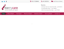 Tablet Screenshot of iberrycare.com